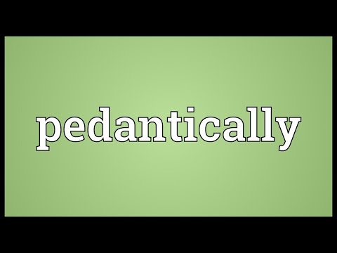 Header of pedantically