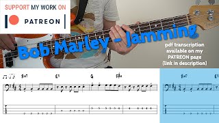 Bob Marley - Jamming (Bass Cover With Tabs)