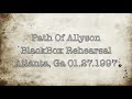 Path Of Allyson - BlackBox Rehearsal - Atlanta, GA 01.27.1997