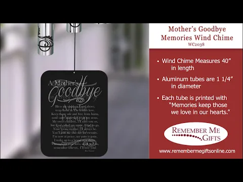 Mother's Goodbye Memories Wind Chime WC2038