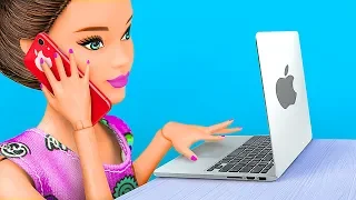 10 DIY Miniature Gadgets For Barbie / Clever Barbie Hacks…