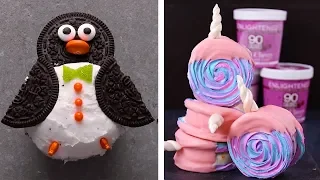 Unicorn Meringue Ice Cream Sandwiches & Penguin…