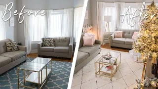 $300 LIVING ROOM MAKEOVER ON A BUDGET! DIY DECOR