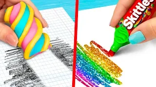 10 DIY Weird School Supplies You Need To Try / 10 School…
