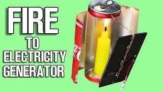 Fire to Electricity Generator – DIY Life Hack