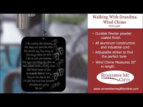 Walking with Grandma Wind Chime FXP123SS