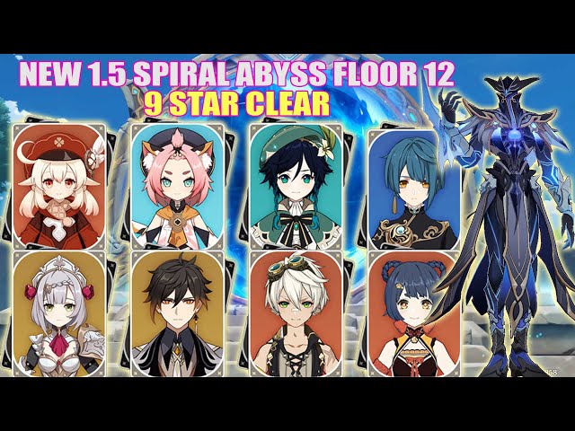 Genshin Impact Spiral Abyss 12 All Floors 9 9 Stars May 21 Patch 1 5 4 Star Character Only Litetube