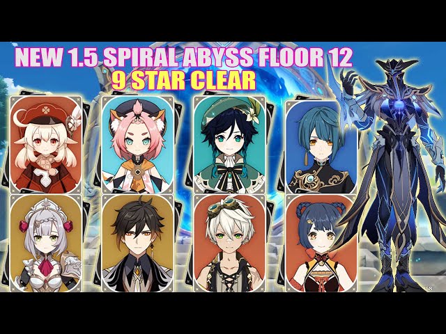 Genshin Impact Spiral Abyss 12 All Floors 9 9 Stars May 21 Patch 1 5 4 Star Character Only Litetube