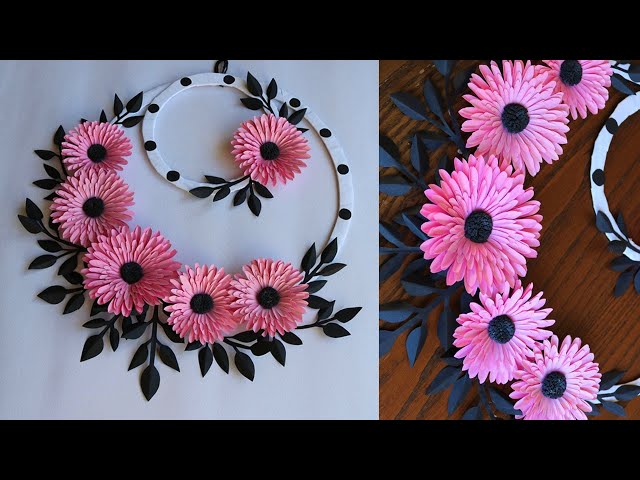 Paper Rose Wall Hanging Paper Flower Wall Hanging Paper Rose Wall Craft Litetube