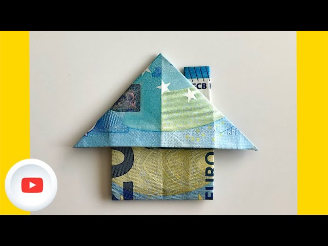 Geldschein Falten Haus Geldgeschenk Zum Einzug Hausbau Litetube