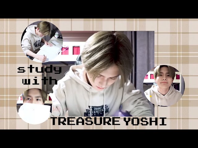 study with treasure yoshi for 1 hour ( with piano music & rain )