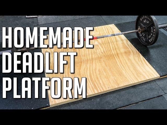 How To Make A Portable Deadlift Platform Diy Weightlifting Lite - Diy Deadlift Platform Alan Thrall
