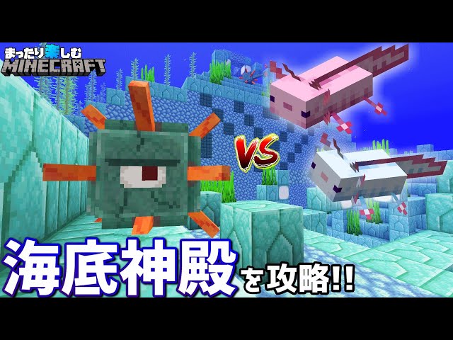 苔 ツツジも入手 そして海底神殿に突撃 マインクラフト サバイバル 33 Litetube