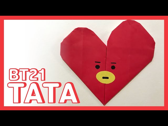 折り紙で作るbt21 Tata の折り方 Bts Origami Litetube