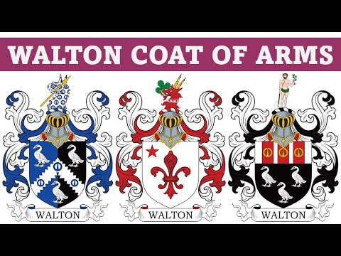 Walton Coat Of Arms Family Crest Symbols Bearers History