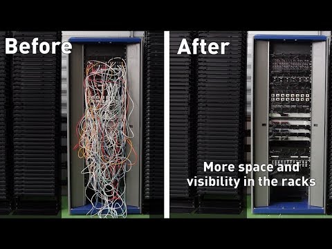 Rack Re Cabling TIMELAPSE With ThinPATCH And Patchsee System Fast Secure And Easy