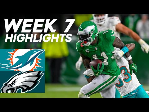 Dolphins Vs Eagles 2023 Week 7 Highlights