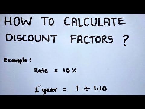 How To Calculate Discount Factors Normal And Scientific