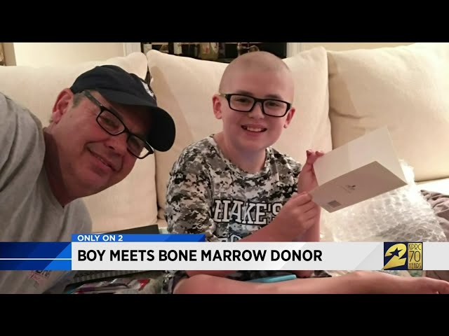 Boy meets bone marrow donor