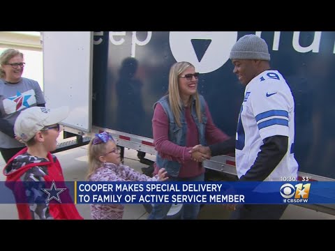 Cowboys Amari Cooper Delivers New Mattress To Family Of Active Duty Service Member