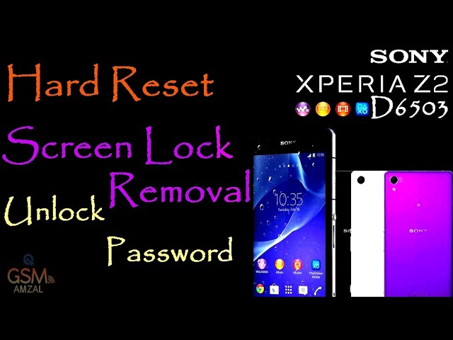 xperia z1 unlock pattern