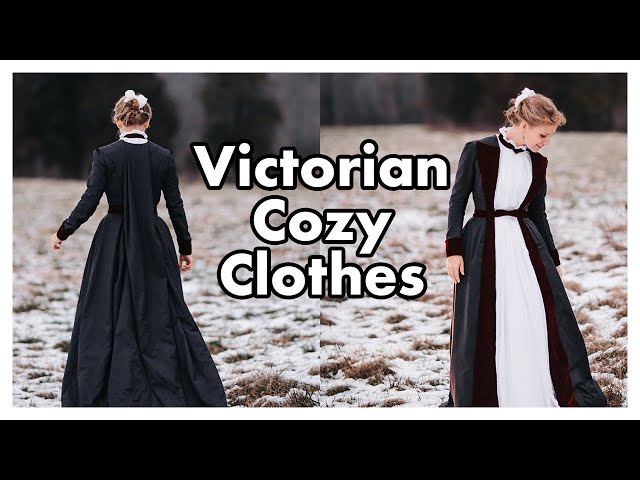 I Made Victorian Cozy Clothes — What did *they* wear to get comfy?! — Christmas Tea Gown
