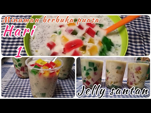 Minuman Berbuka Puasa Di Hari 1 Es Jelly Santan Litetube