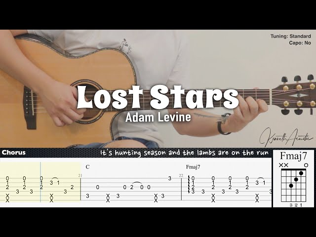 Adam Levine Lost Stars Sungha Jung Fingerstyle Guitar Tab Lesson Litetube