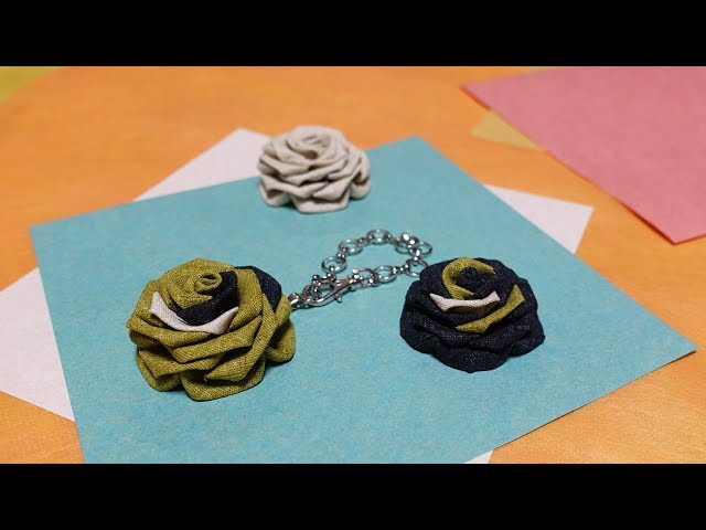 つまみ細工 ミニ薔薇のブローチ作りました Litetube