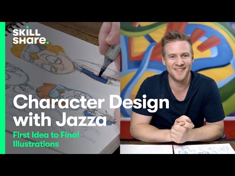 Jazza S Character Design Class From Idea To Illustration Skillshare Trailer