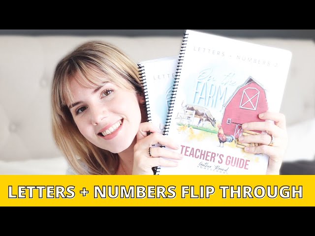GATHER ROUND LETTERS AND NUMBERS FLIP THROUGH | Letters + Numbers On the Farm Flip Through
