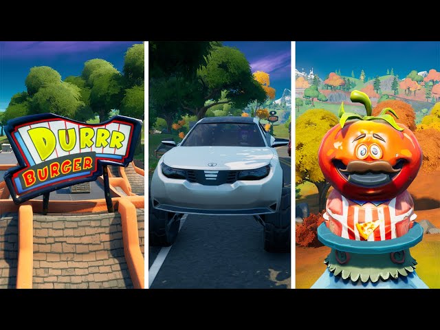 Drive From Durr Burger To Pizza Pit Without Exiting A Vehicle Fortnite Challenge Guide Litetube