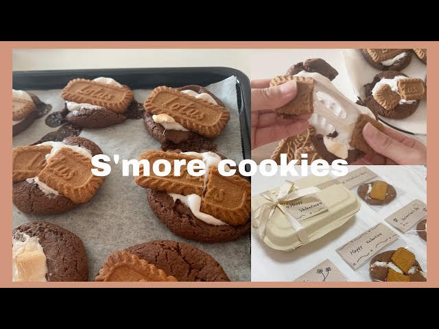 Vlog Valentine S Day バレンタイン簡単レシピ スモアクッキーと生チョコサンド Litetube