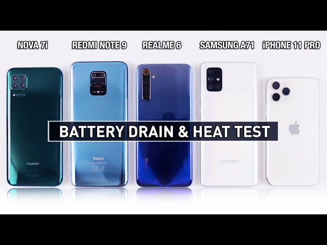 Nova 7i Redmi Note 9 Pro Realme 6 Samsung A71 Iphone 11 Pro Battery Drain Heat Test Litetube