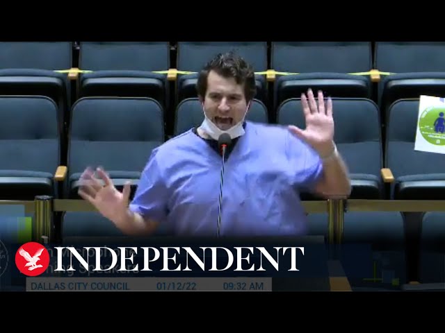 YouTuber dressed in scrubs performs Covid vaccine rap at council meeting