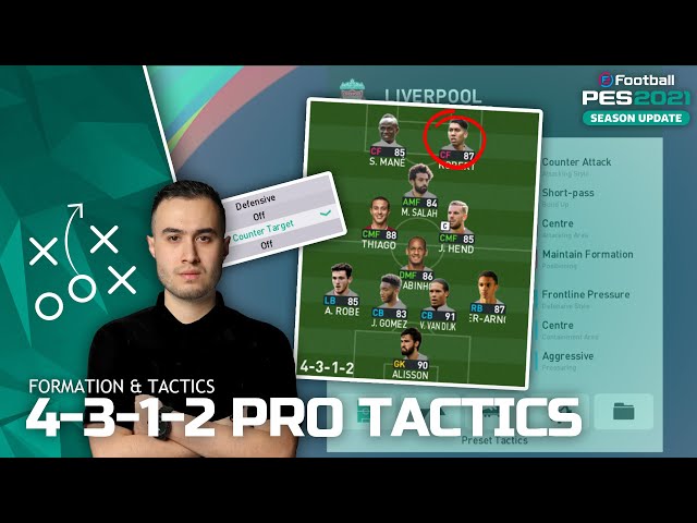 Pes 21 4 2 1 3 Pro Tactics Most Used By Pro Players Litetube