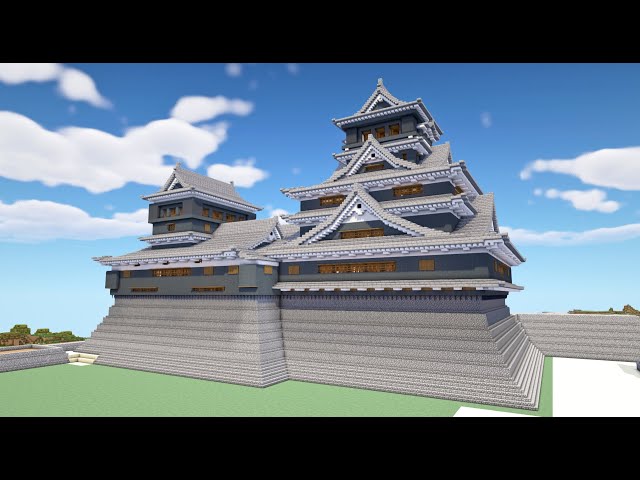 Minecraft 松本城天守を再現 Matsumoto Castle Japan Litetube