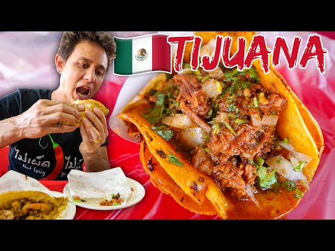 Mexican Street Food In Tijuana INSANE TACOS TOUR IN MEXICO Part 2