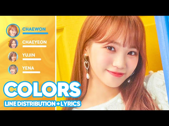 Iz One 아이즈원 Beautiful Color 아름다운 색 Coded Lyrics Eng Rom Han 가사 Litetube