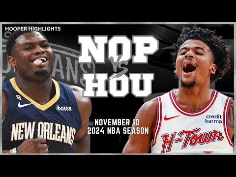 New Orleans Pelicans Vs Houston Rockets Full Game Highlights Nov 10 2024 NBA Season
