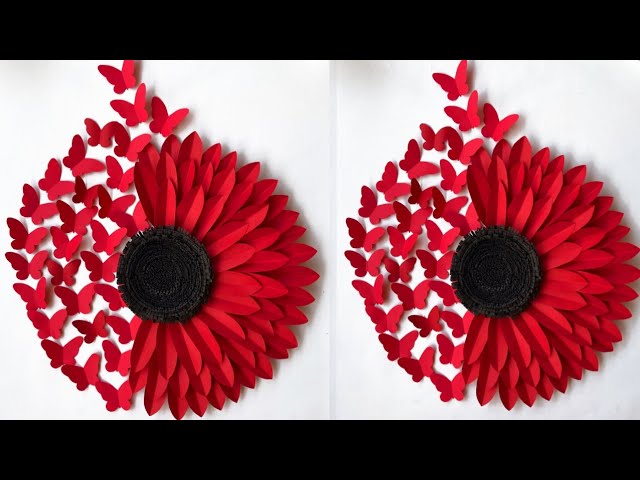 Beautiful Paper Flower Wall Decoration Ideas Rose Art Lite - Art And Craft With Paper Easy Beautiful Wall Hanging Beautiful Paper Flower Wall Decoration Ideas Rose Art Lite - Art And Craft With Paper Easy Beautiful Wall Hanging