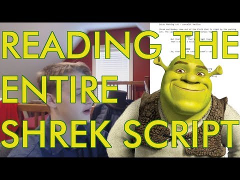 Reading The Entire Shrek Script 1000 Subscribers Special