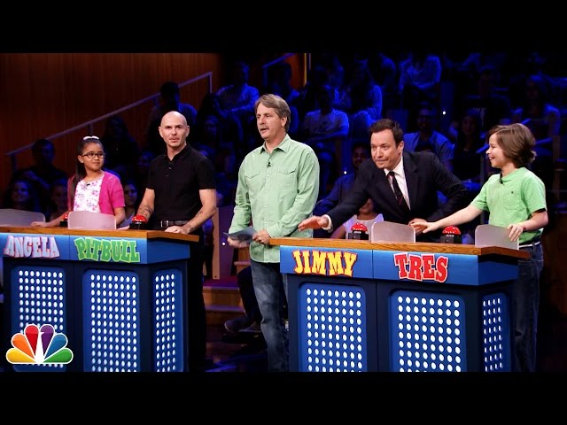 Tonight Show "Are You Smarter than a 5th Grader?" with Pitbull and Jeff Foxworthy