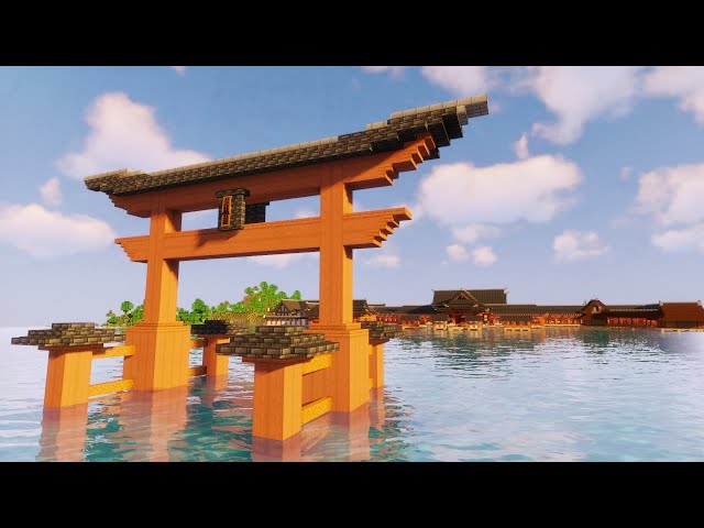 マイクラ 簡単な水上鳥居の作り方 How To Build A Japanese Simple Torii Minecraft 1 17 1 Litetube