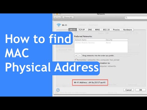 How To Find MAC Physical Address Finding Your Mac Address