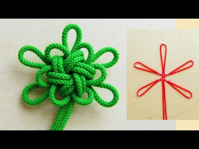飾り結び 菊結び のやり方 パラコード Chinese Good Luck Knot 結び方ナビ How To Tie Litetube