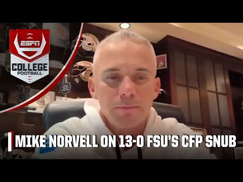 FSU S Mike Norvell On CFP Snub I Was Just Hurt For Our Players ESPN College Football