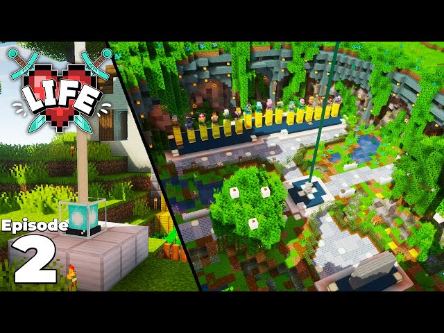 X Life Episode 1 Building Our Starter House Minecraft Survival Let S Play Litetube