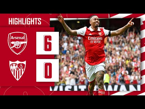 HIGHLIGHTS Arsenal Vs Sevilla 6 0 Gabriel Jesus Scores A Hat Trick On Emirates Stadium Debut