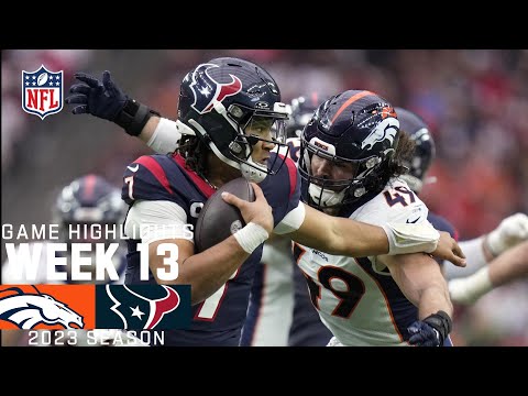Denver Broncos Vs Houston Texans 2023 Week 13 Game Highlights